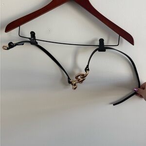 Zara Black Belt with Gold Buckle